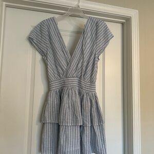 American Eagle Blue and White Striped dress